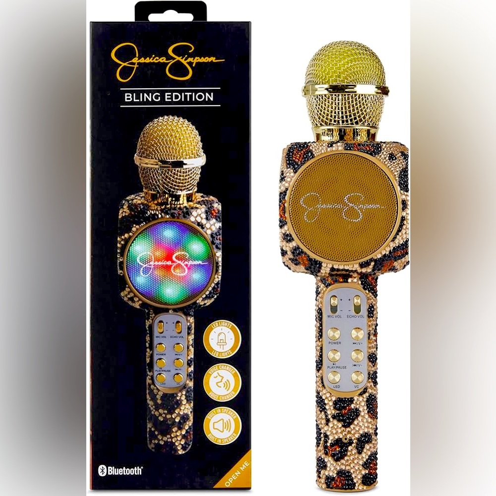 Jessica Simpson Wireless Bluetooth Karaoke Microphone